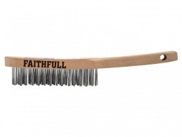 Faithfull Heavy-Duty Scratch Brush, Three Row £2.79